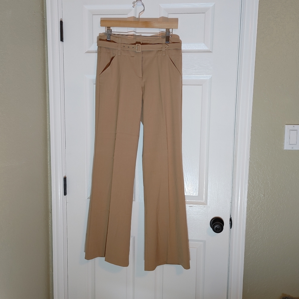 Boston Proper trouser dress pant, tan, size 4